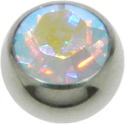 Bijouteria Piercingverschluss (Premium Kristall, Chirurgenstahl 316L)