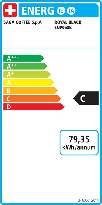 Label énergétique Saeco New Royal Black