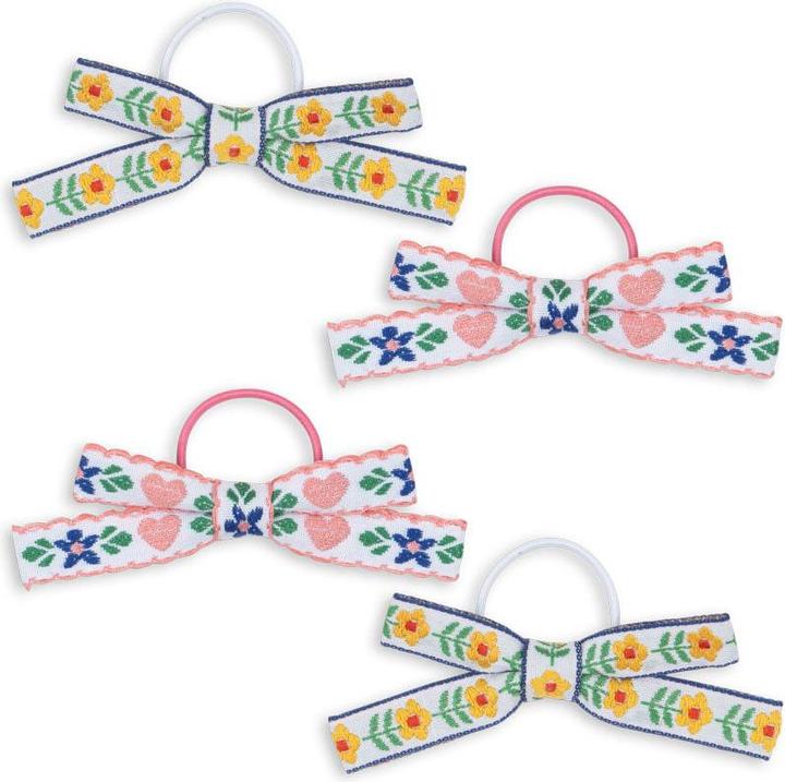 Produktbild Konges Slojd 4Pack Haargummis Schleife White (Set)