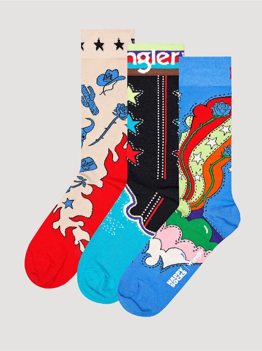 Happy Socks Wrangler 3-Pack Wrangled Gift Set (3er Pack, 41 - 46)