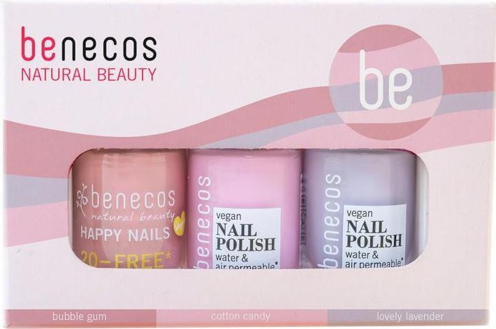 Actual product image Benecos Pretty in Pastel nail polish gift set (Colour paint)