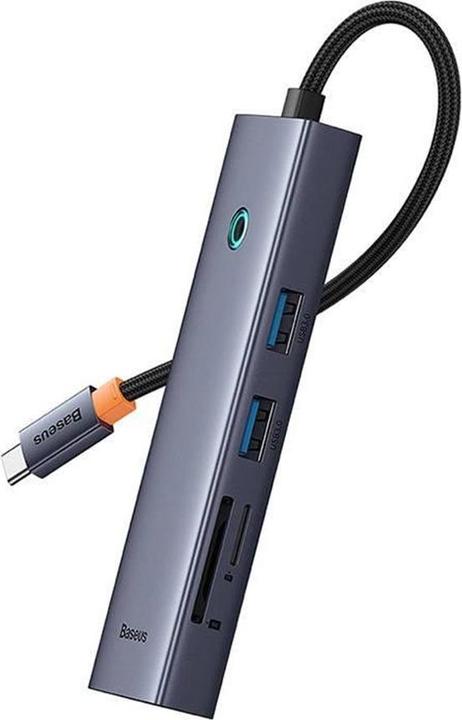 Produktbild Baseus Hub 7w1 UltraJoy 7-Port ( USB-C to 1xHDMI4K@30Hz + 2xUSB 3.0 + 1xPD +RJ45 + SD/TF3.0) (7 Ports)
