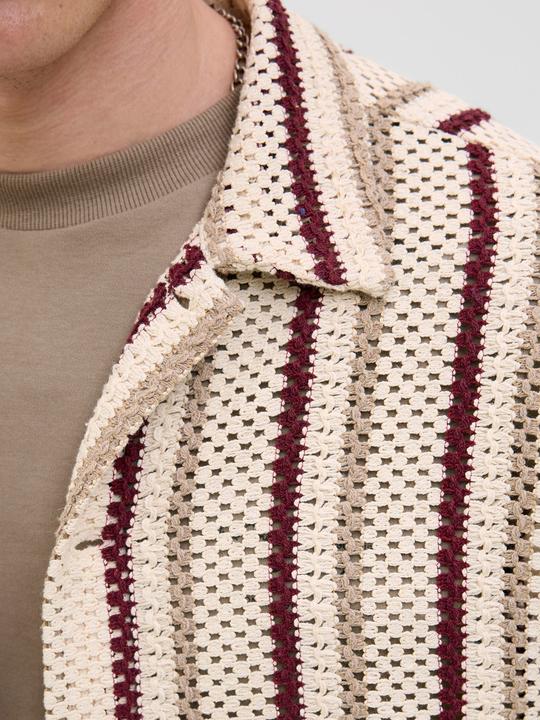 Actual product image Jack & Jones Jorbellagio Crochet Shirt Ss Sn (XL)