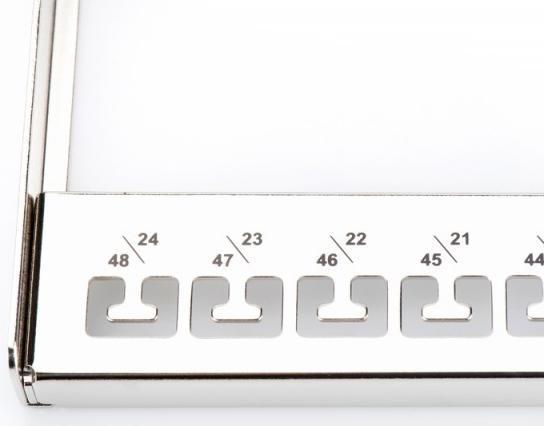 Image du produit Digitus Panneau de brassage 1U pour modules Keystone 48 ports 48,3cm 19 pouces noir RAL 9005