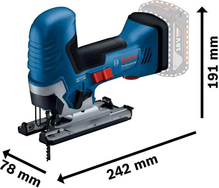 Produktbild Bosch Professional Akku-Stichsäge GST 18V-125 S (Solo,L)