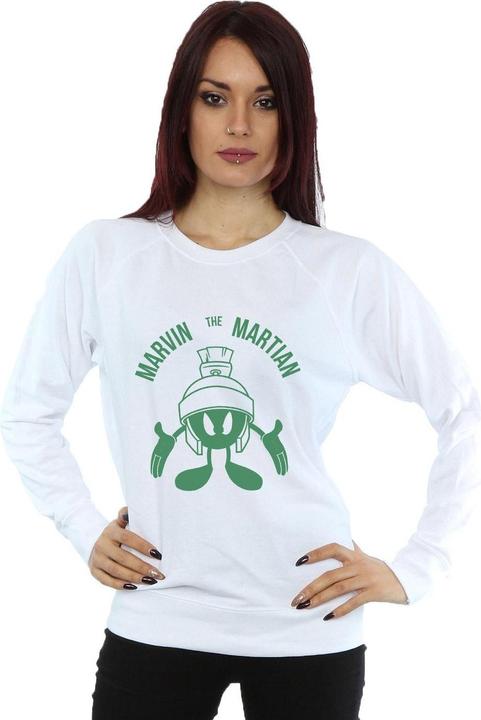 Actual product image Looney Tunes Womens/Ladies Marvin The Martian Large Head Sweatshirt (XXL)