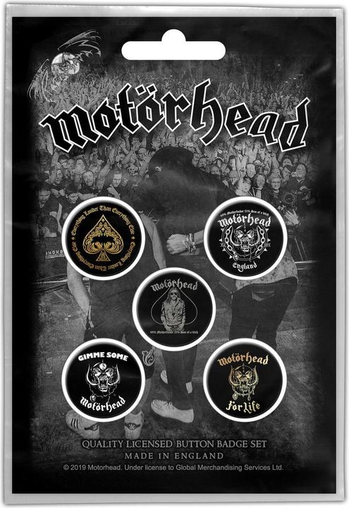 Produktbild Motorhead Clean Your Clock Badge (Pack of 5)