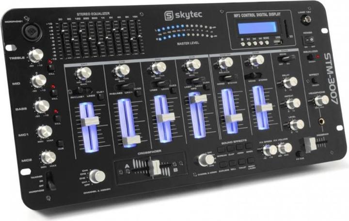 Actual product image Skytec DJ mixer STM-3007 (Line-mixer)