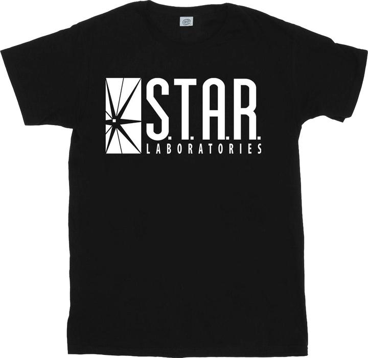 Actual product image Girls The Flash Star Labs Cotton T-Shirt (152, 158)