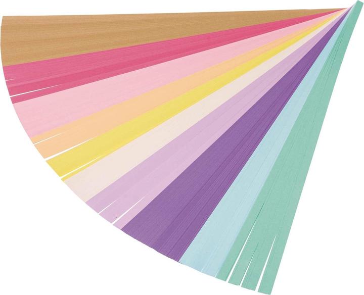 Actual product image Folia Craft set braiding strips assorted colours 200 pcs. (130 g/m², 200 x)