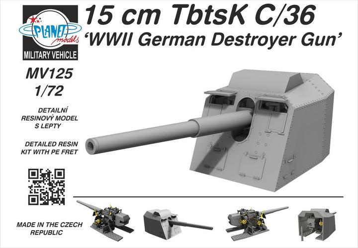 Produktbild Planet Models 15 cm TbtsK C/36 WWII German Destroyer Gun
