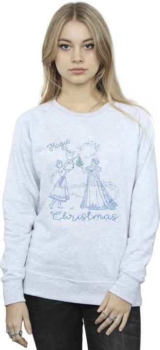Actual product image Disney Womens/Ladies Frozen Magic Christmas Sweatshirt (M)