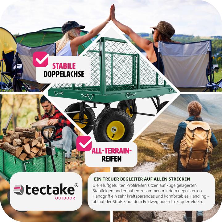 Actual product image tectake Handcart with shelf
