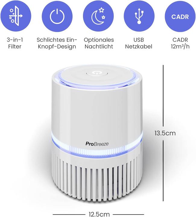 Produktbild Breeze 3-in-1 Mini Luftreiniger