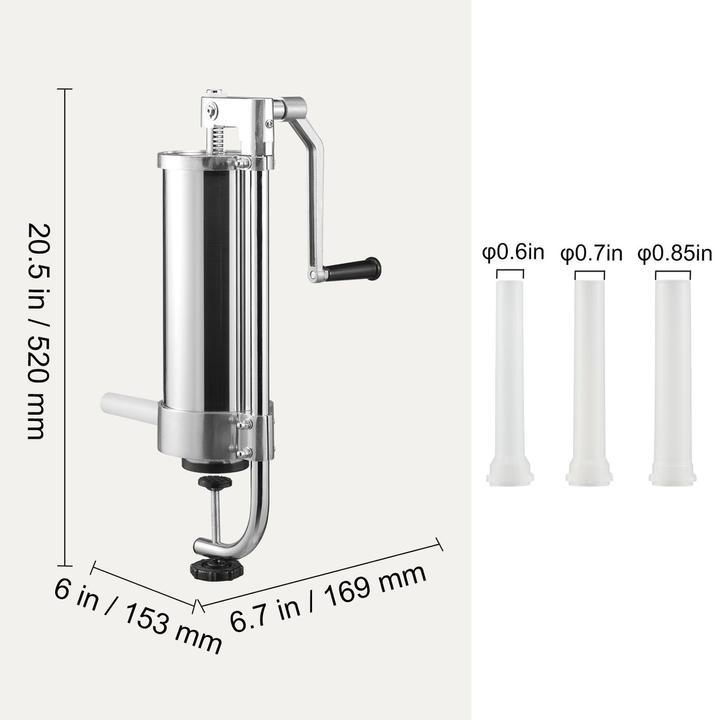 Actual product image Ich-zapfe Sausage filler, sausage filling machine, sausage press - 3 litres