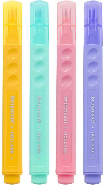Bruynzeel Set di evidenziatori pastello 4 colori (Multicolore, 4 x)