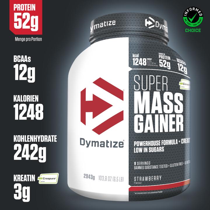 Produktbild Dymatize Super Mass Gainer (Erdbeere, 1 Stk., 2943 g)