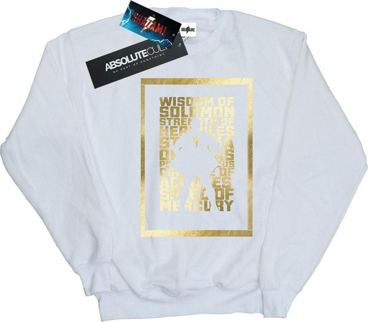 Shazam Gold Text Sweatshirt