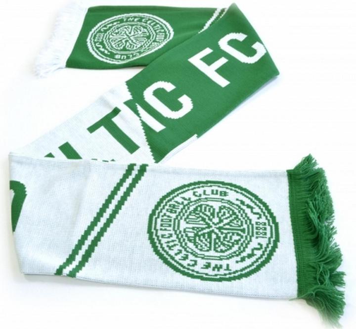 Actual product image Celtic FC Official Vertigo Jacquard Scarf