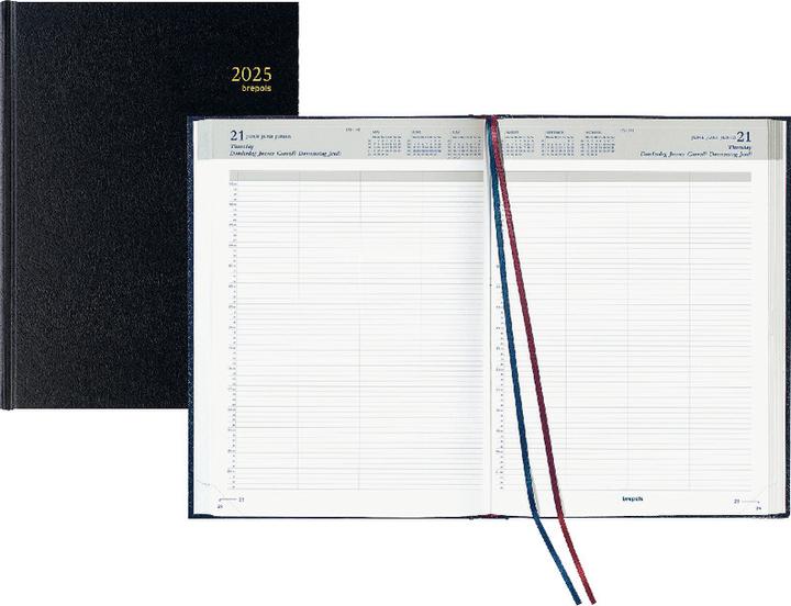 Image du produit Brepols Agenda Bremax 2 noir 1J/2P (A4, Allemand, Français, Anglais, Néerlandais)