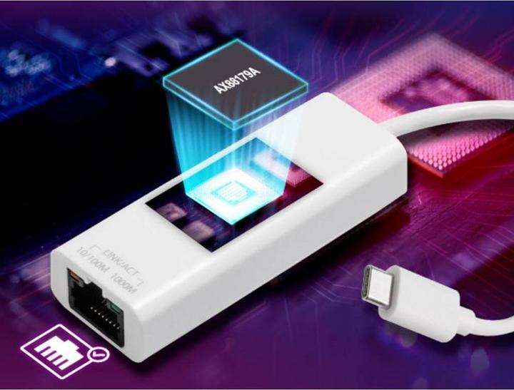 Produktbild edimax USB 3.2 Type C -> Gigabit Ethernet Adapter (USB 3.2, RJ45 (1x))