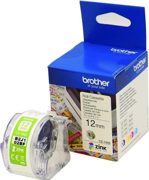 Actual product image Brother CZ-1002 Label Roll (1.20 cm, White)