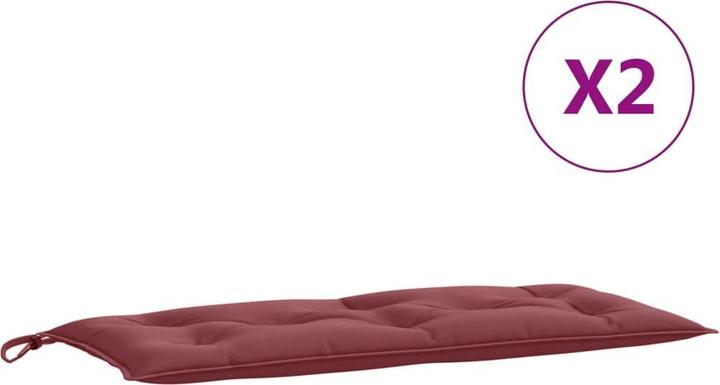 Image du produit VidaXL Coussins de banc de jardin 2 pcs. tissu (100 x 50 x 7 cm)