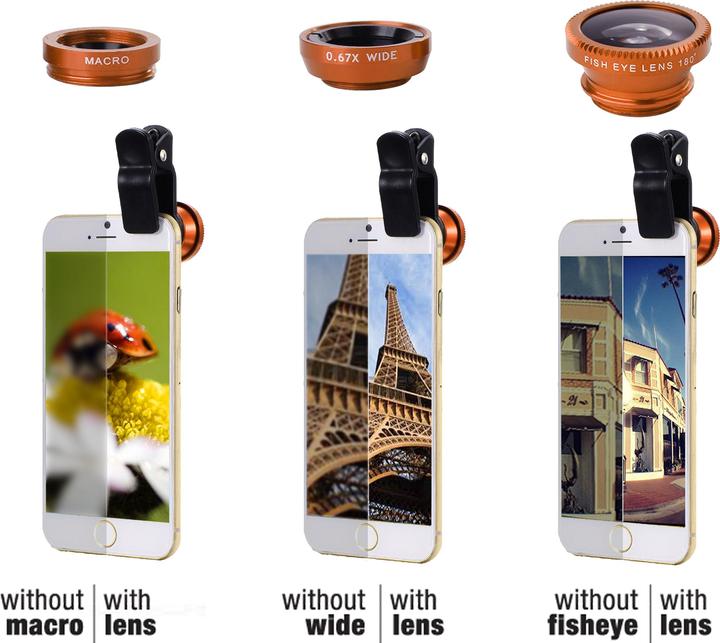 Immagine prodotto SBS Kit di lenti 3 in 1 per smartphone
