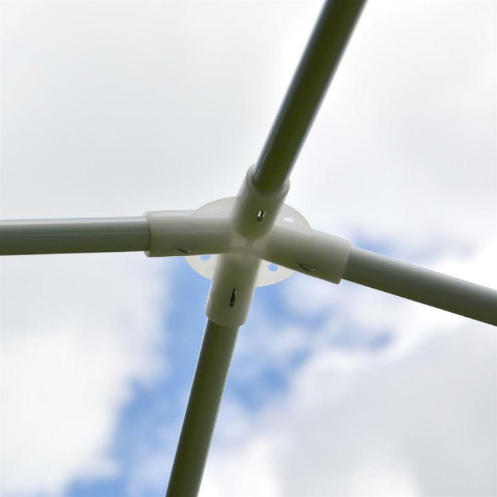 Actual product image VCM Pavillon 3x3 m in grün PE Plane Partyzelt Gartenzelt Stahlgestell Festivalzelt (300 cm, 300 cm)