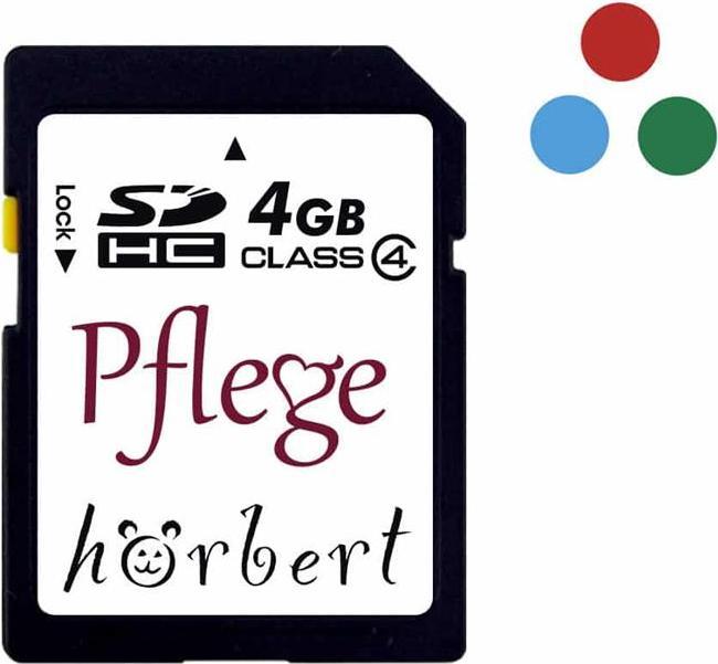 Immagine prodotto Hörbert Scheda di memoria SDHC da 4GB edizioni "Care" (4 GB, SDHC)