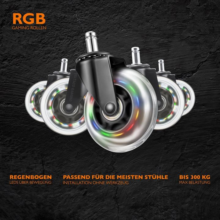 Immagine prodotto Deltaco Gaming Rainbow Casters