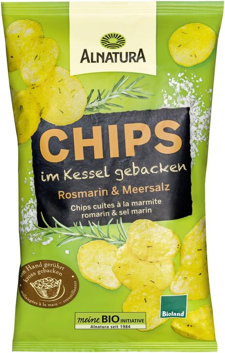 Actual product image Alnatura Organic chips in a kettle baked rosemary 125g (125 g)