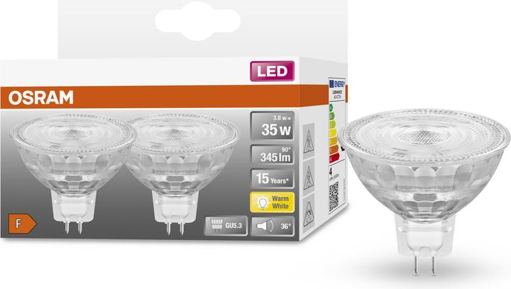 Actual product image Osram Star (GU5.3, 3.80 W, 345 lm, 2 x, F)