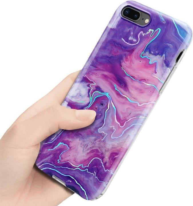 Actual product image Cadorabo IMD TPU Colorful Marble Cover (Apple iPhone 7 Plus, Apple iPhone 7s Plus, Apple iPhone 8 Plus)