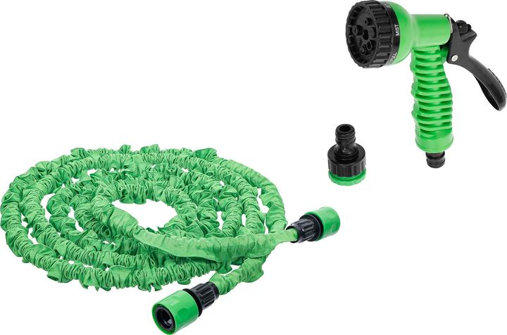 Actual product image BGS Water Hose Textile flexible with Garden Hand Shower with 7 Functions 3 - 10 m (10 m, 9.50 mm)