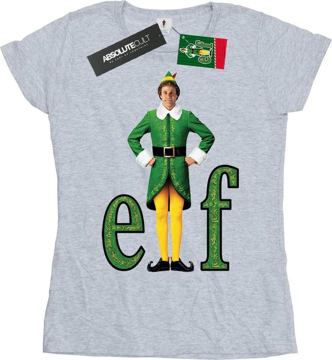 Actual product image Elf Womens/Ladies Buddy Logo Cotton T-Shirt (L)