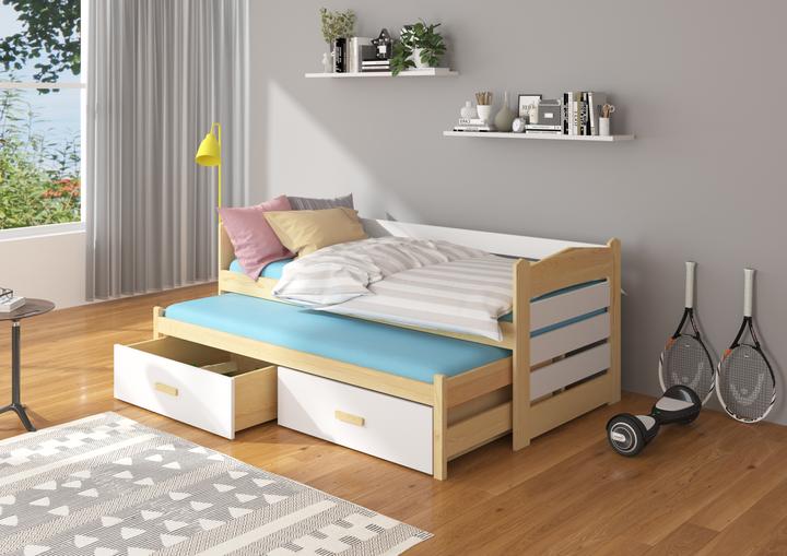 Image du produit ADRK Furniture Lit double avec matelas TIARRO 180x80 (180 x 80 cm)