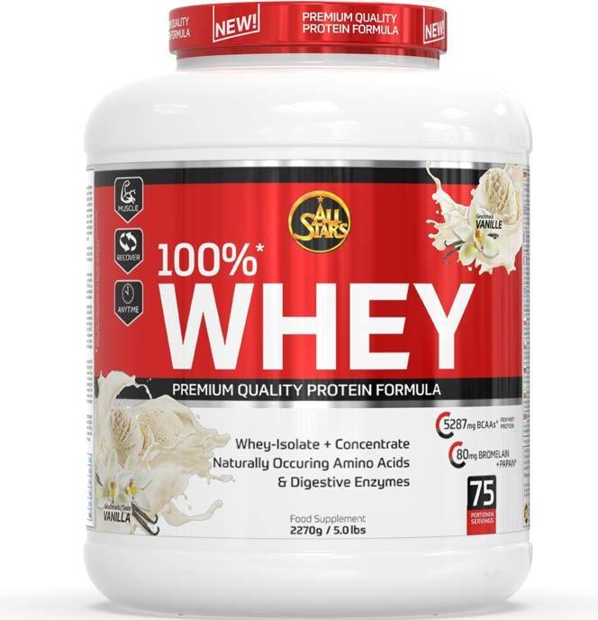Actual product image All Stars 100% Whey Protein (Vanilla, 1 pcs., 2270 g)