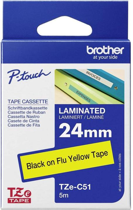 Produktbild Brother Tze-C51 (2.40 cm, Schwarz)