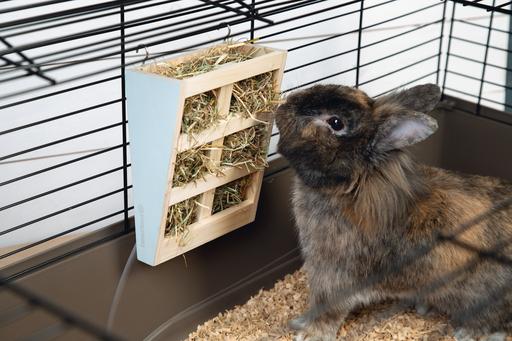 Actual product image Beeztees Bz Wood Hay Rack Rima Mint 20x
