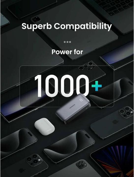Actual product image Ugreen Mini Powerbank (10000 mAh, 30 W, 36 Wh)