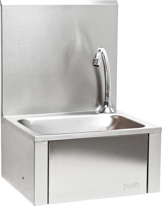Produktbild XPOtool Gastro Waschbecken Edelstahl Handwaschbecken quadratisch Spülbecken (390 mm, 355 mm)