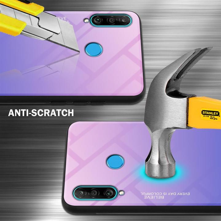 Produktbild Cadorabo TPU 2 Farben Glas Cover (Huawei P30 Lite)