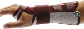 Produktbild Omnimed Ortho Manu Flex Handgelenk-Bandage rechts grau-bordeaux (S)