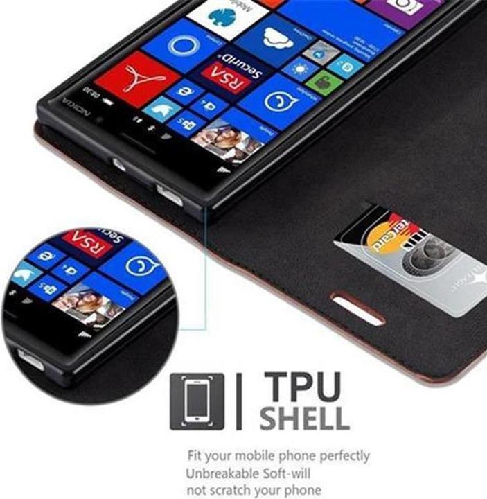 Actual product image Cadorabo Book Invisible Magnet Cover (Nokia Lumia 830)