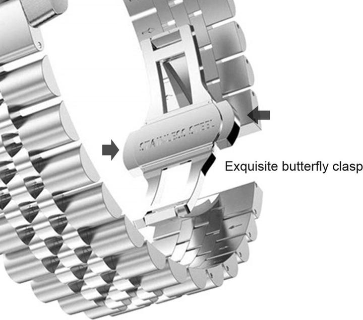 Image du produit Cadorabo Bracelet pour Samsung Galaxy Gear (22 mm, Acier inoxydable)