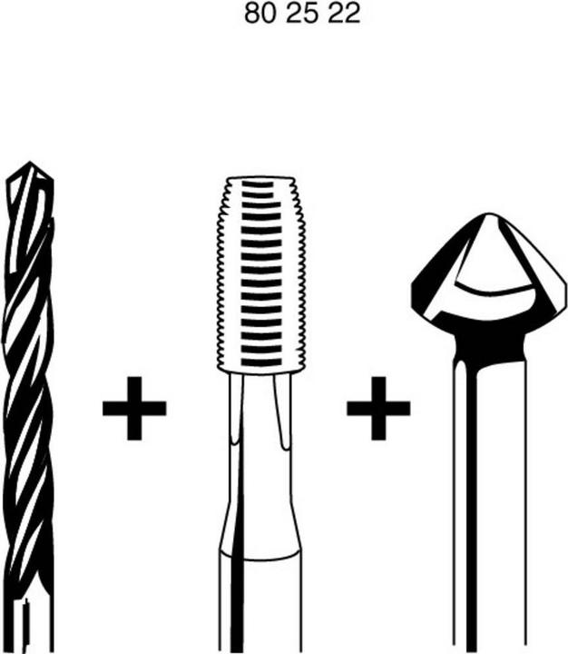 Produktbild Exact Kombigewindebohrer-Set 7teilig