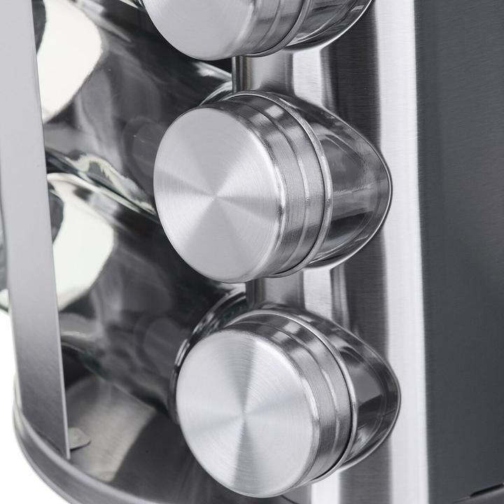 Actual product image Maestro Joseph Joseph SpiceStore Round Container Black Transparent 10 Pieces (Herbs)