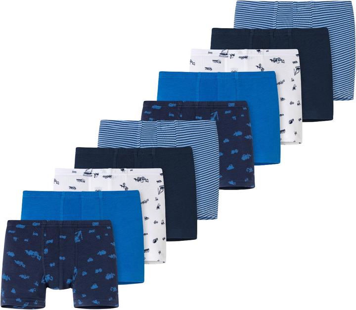 Actual product image Schiesser Pack of 10 Kids Boys 95/5 Organic Cotton Shorts / Pants (104, pack of 10)
