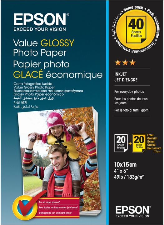Epson Valeur Brillant (183 g/m², 10 x 15 cm, 40 x)